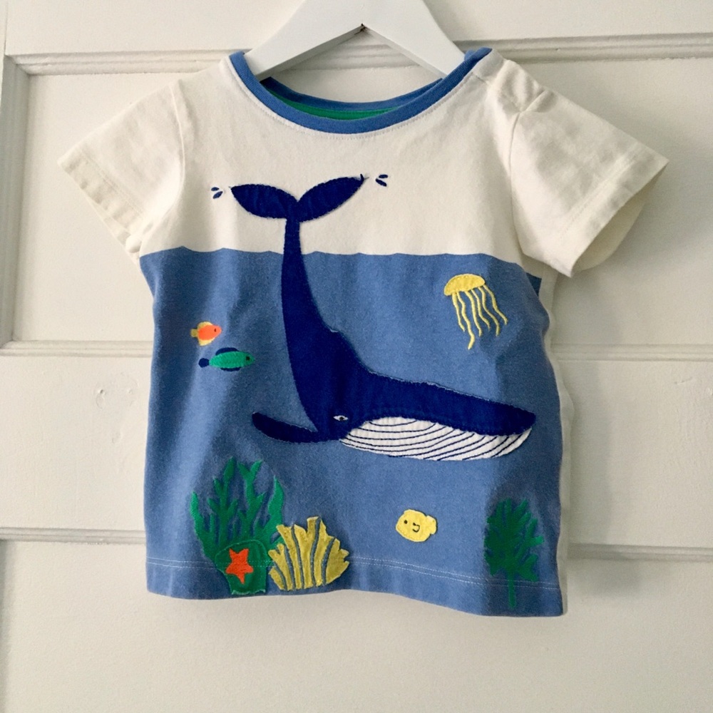 Boden Short Sleeve Appliqué T-Shirt